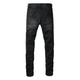 Purple Brand Crystal Diamond Jeans #9130